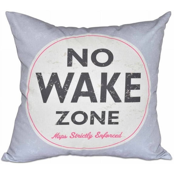 Simply Daisy 16" x 16" Nap Zone Word Print Pillow