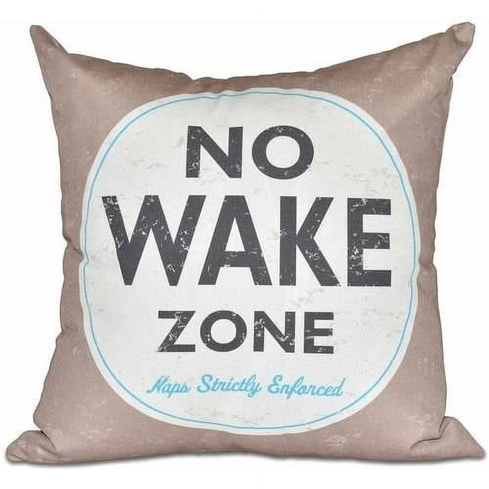 Simply Daisy 16" x 16" Nap Zone Word Print Pillow