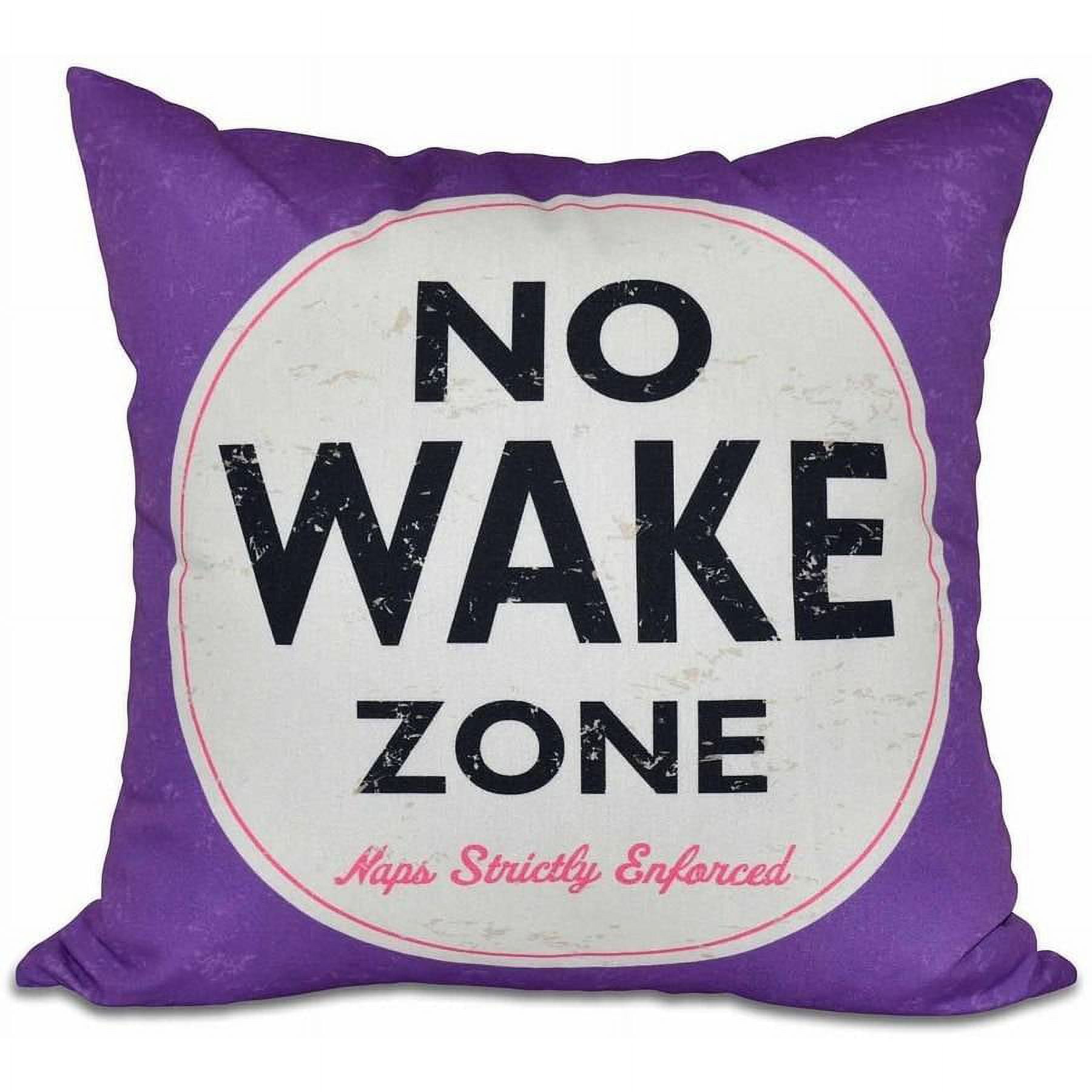 Simply Daisy 16" x 16" Nap Zone Word Print Pillow