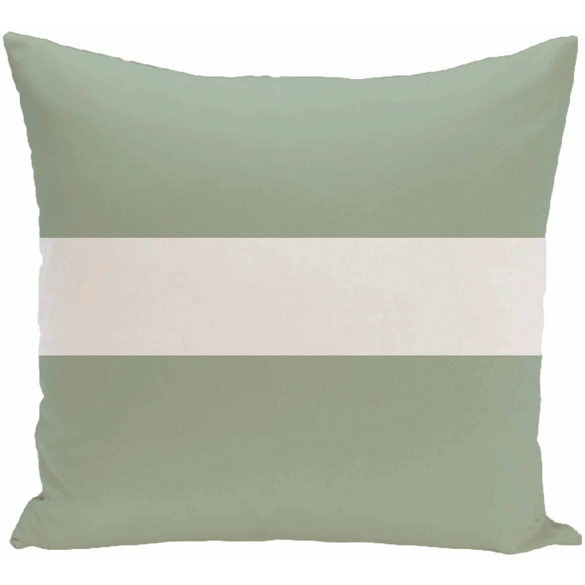 Simply Daisy 16" x 16" Narrow the Gap Stripe Print Pillow, Green