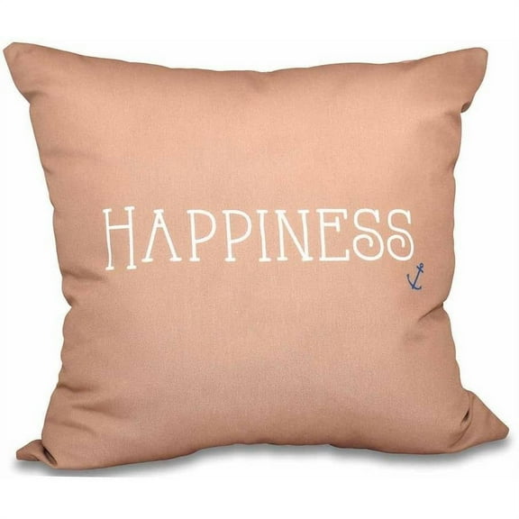 Simply Daisy 16" x 16" Nautical Happiness Word Print Pillow
