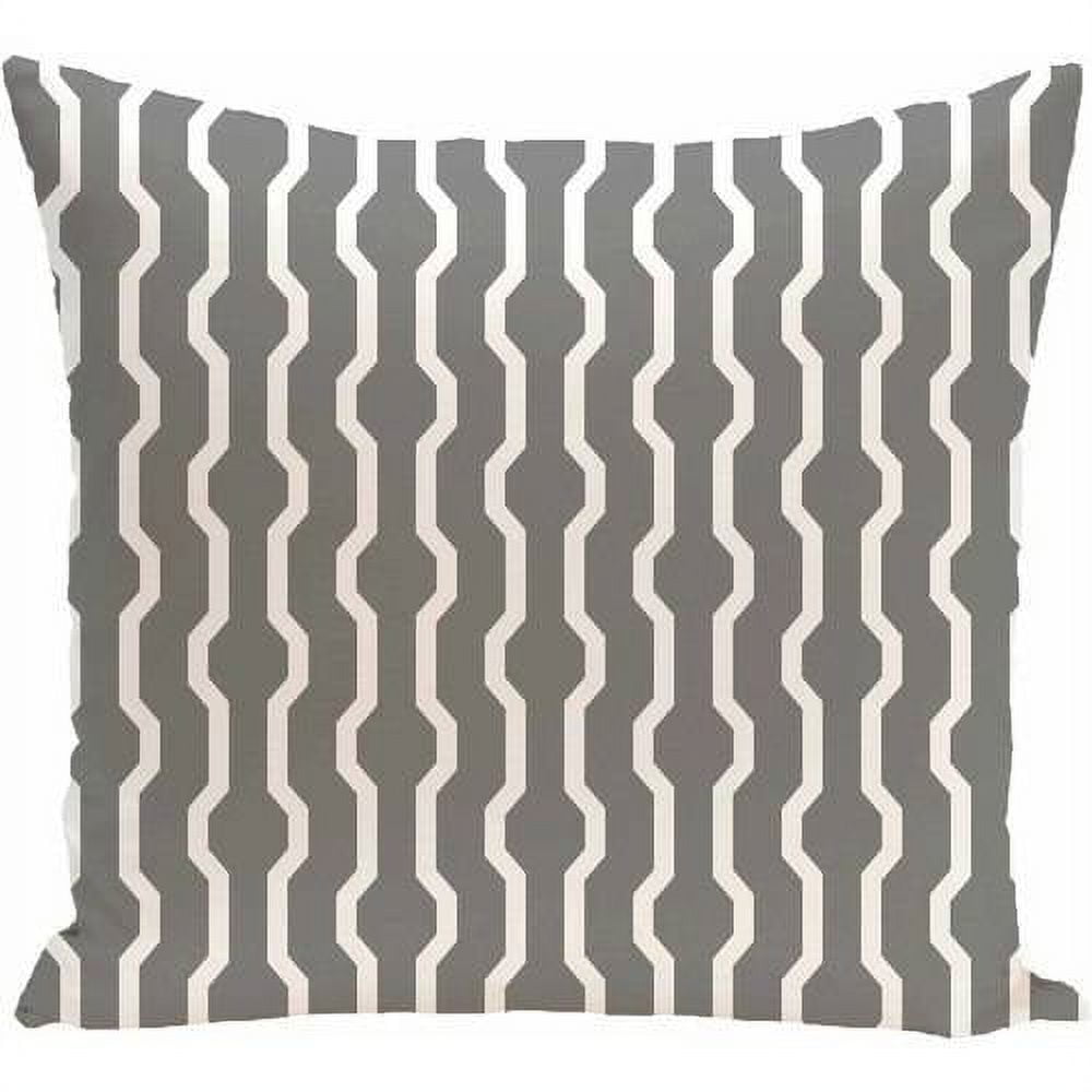 Simply Daisy 16" x 16" Nuts and Bolts Decorative Holiday Geometric Print Pillow