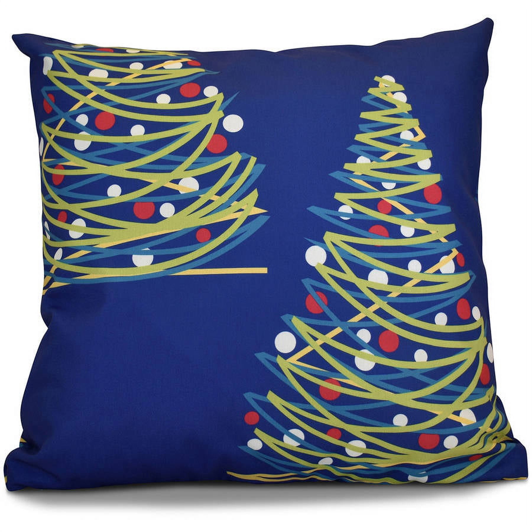 Simply Daisy 16" x 16" O Tannenbaum Geometric Print Pillow