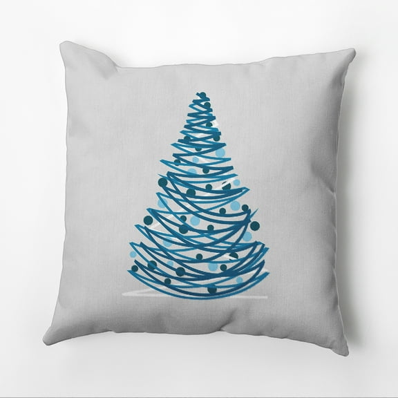 Simply Daisy 16" x 16" Oh Christmas Tree Geometric Print Pillow
