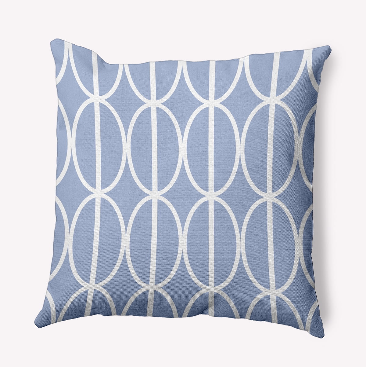 Simply Daisy 16" x 16" Ovals Go 'Round Decorative Throw Pillow, Peri (1 count)