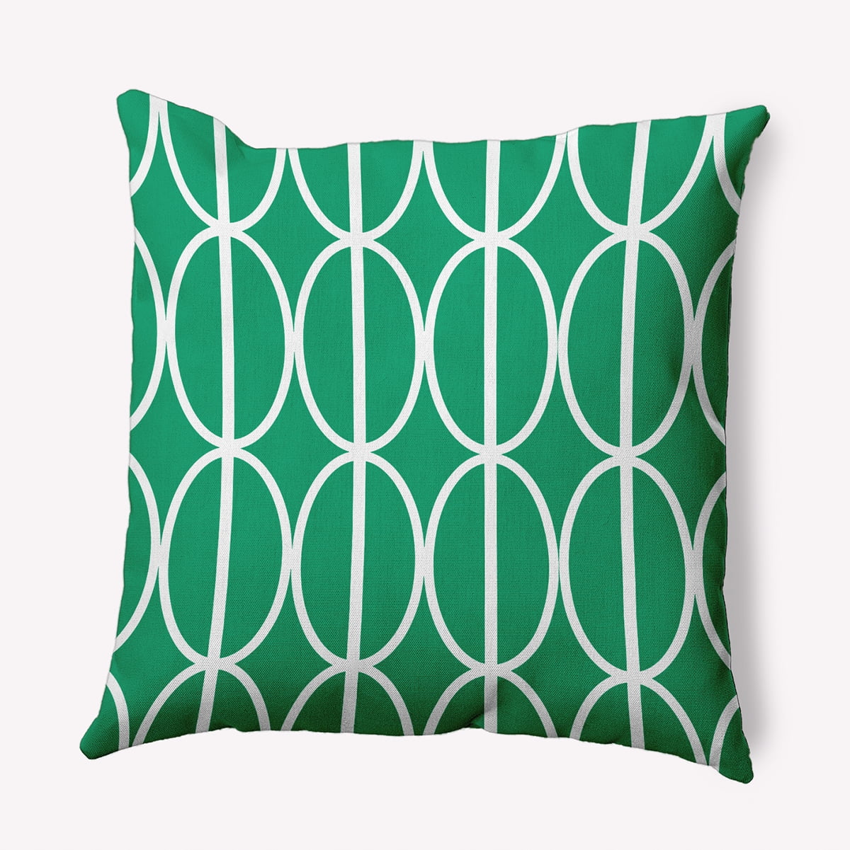 Simply Daisy 16" x 16" Ovals Go 'Round Decorative Throw Pillow, True Mint (1 count)