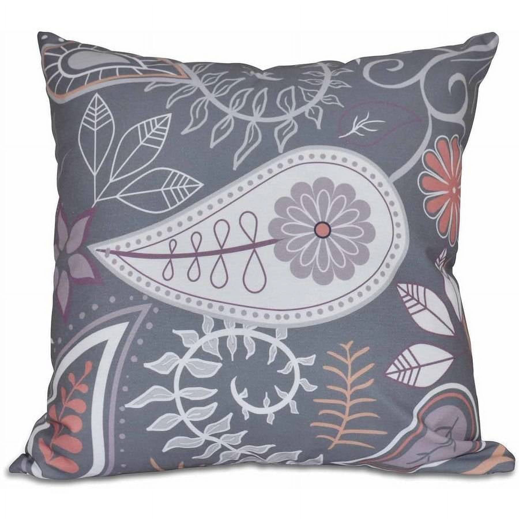 Simply Daisy 16" x 16" Paisley Floral Floral Print Pillow
