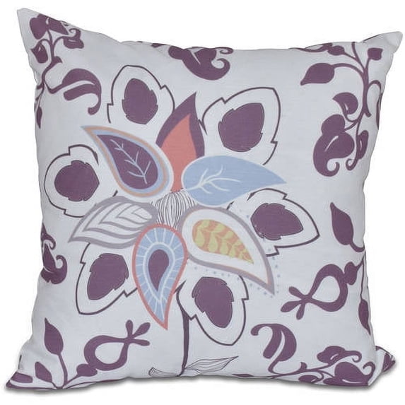 Simply Daisy 16" x 16" Paisley Pop Floral Print Outdoor Pillow
