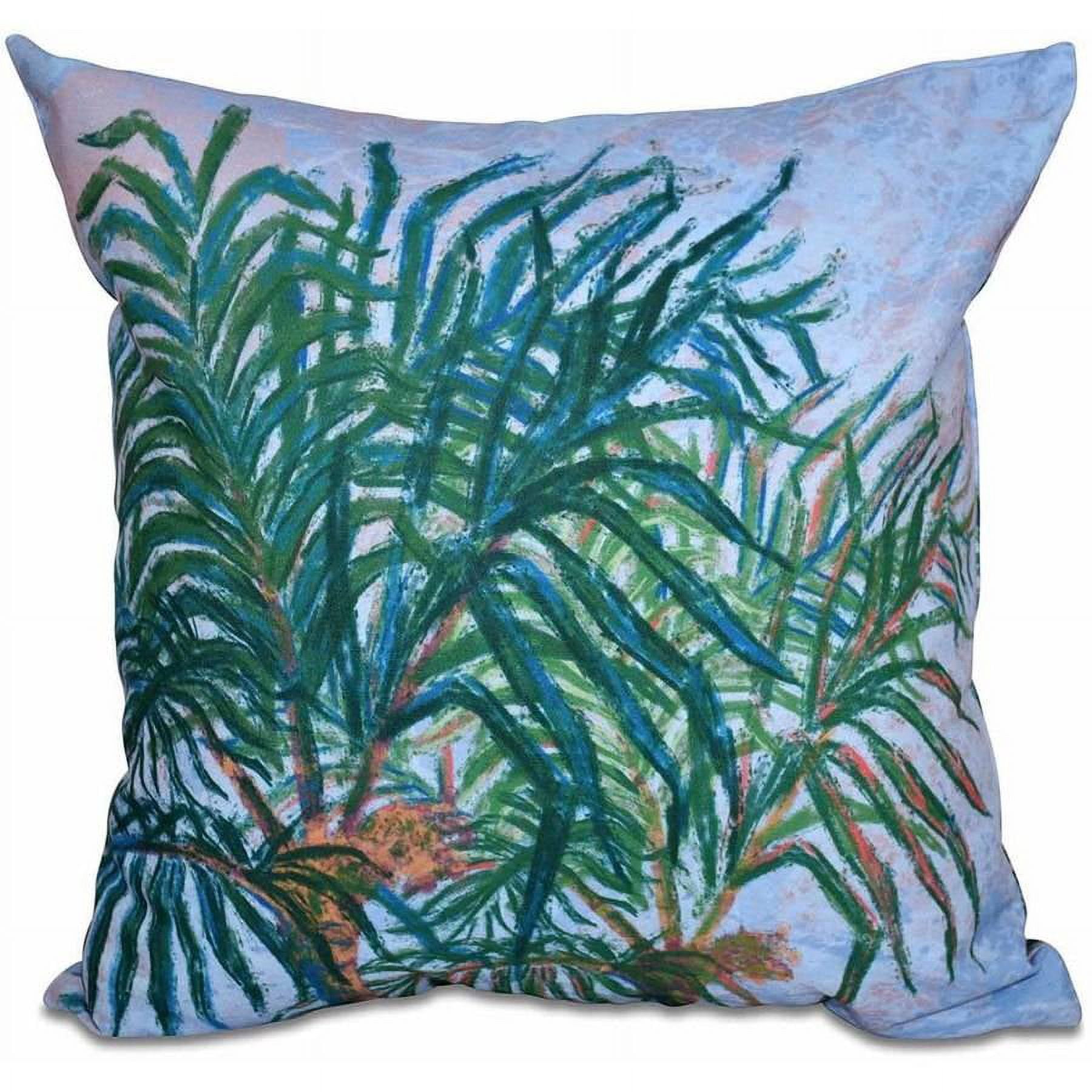 Simply Daisy 16" x 16" Palms Floral Print Pillow