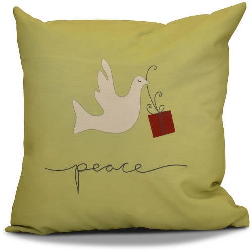 Simply Daisy 16" x 16" Peace Dove Animal Print Pillow