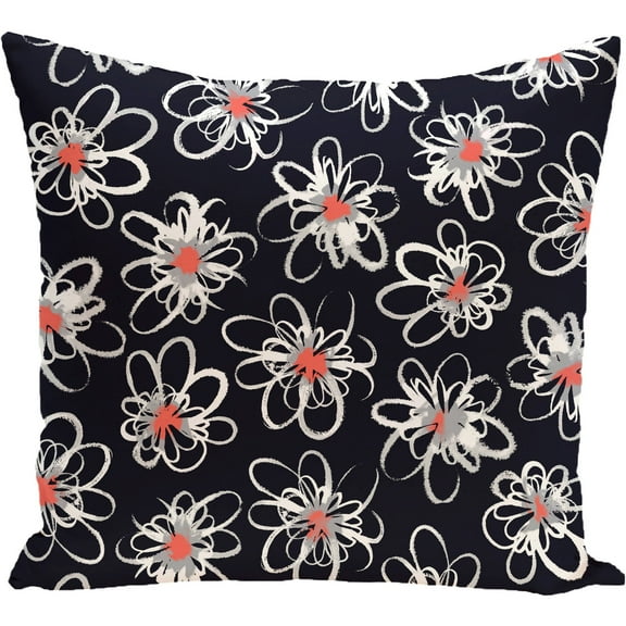 Simply Daisy 16" x 16" Penelope Floral Geometric Print Pillow