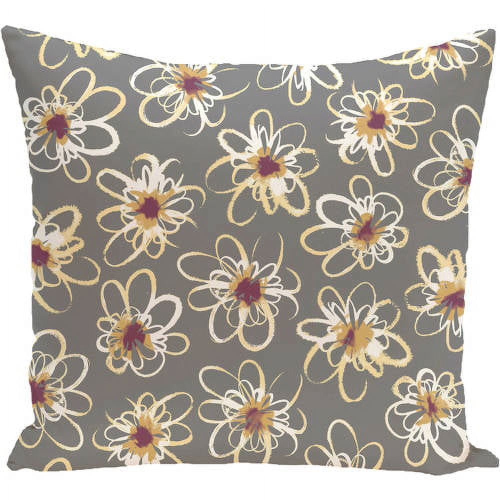 Simply Daisy 16" x 16" Penelope Floral Geometric Print Pillow