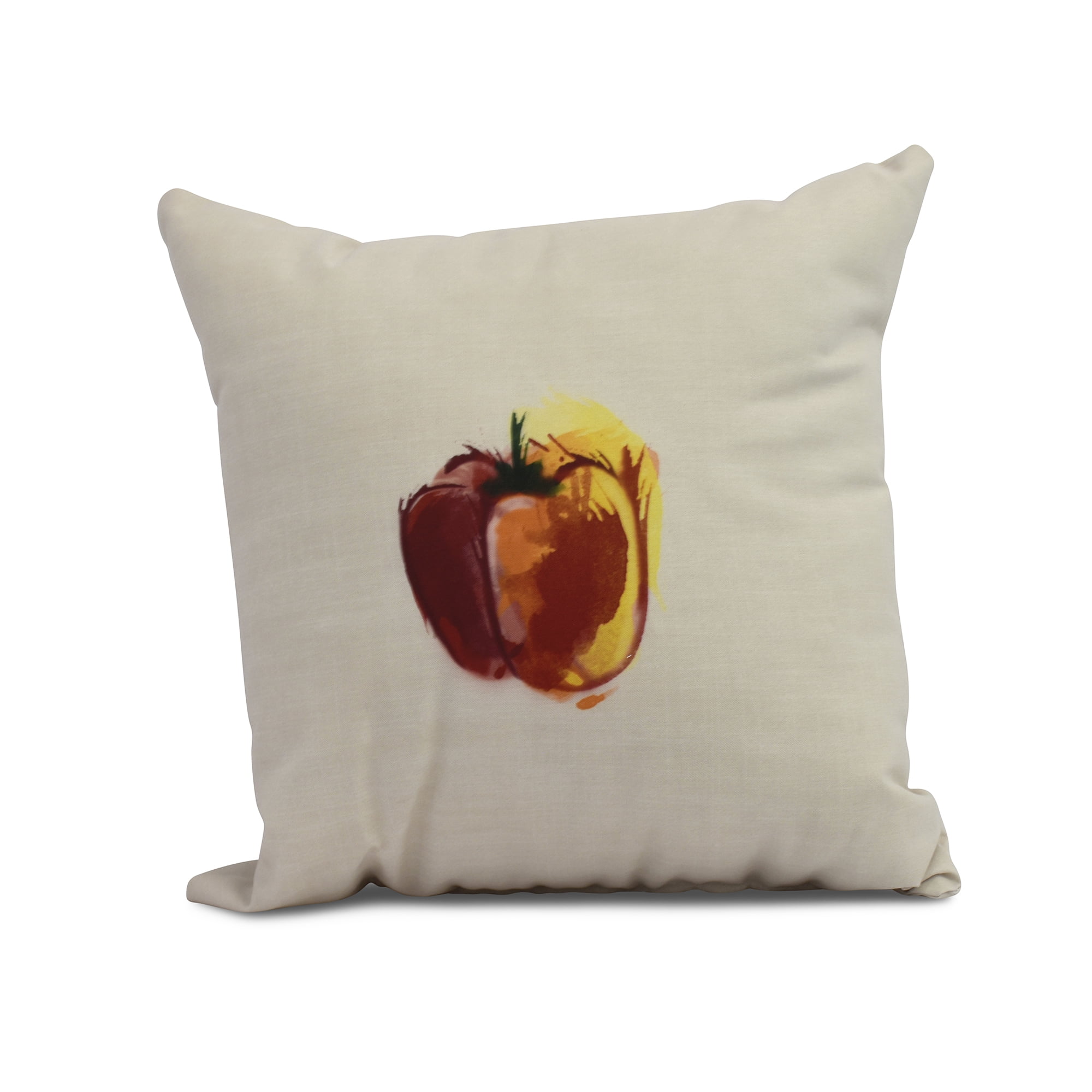 Simply Daisy, 16" x 16" Pepper Outdoor Pillow, Maroon