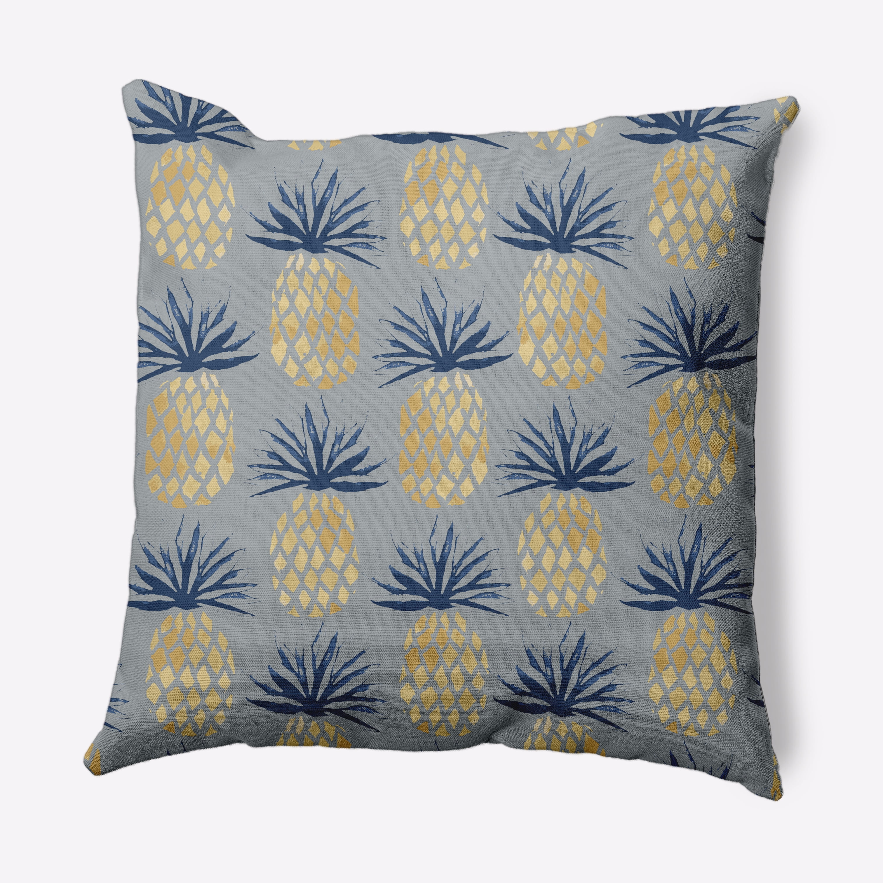 Simply Daisy 16" x 16" Pineapple Stripes Nautical Decorative Indoor Pillow
