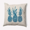 thumbnail image 1 of Simply Daisy 16" x 16" Pineapples Indoor/Outdoor Polyester Throw Pillow, Autumn Blue, 1 of 1