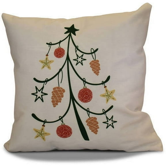 Simply Daisy 16" x 16" Pinecone Tree Geometric Print Pillow