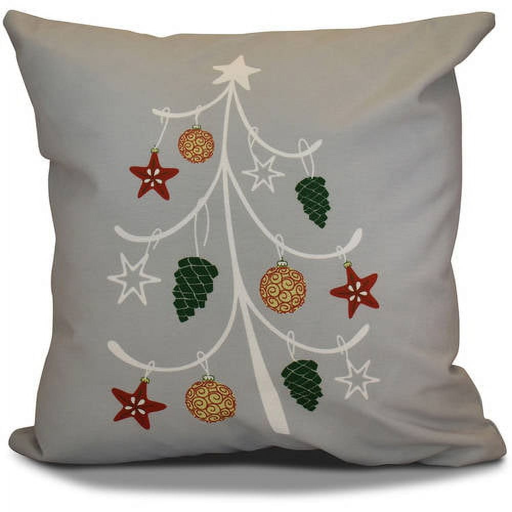 Simply Daisy 16" x 16" Pinecone Tree Geometric Print Pillow