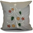 thumbnail image 1 of Simply Daisy 16" x 16" Pinecone Tree Geometric Print Pillow, 1 of 2