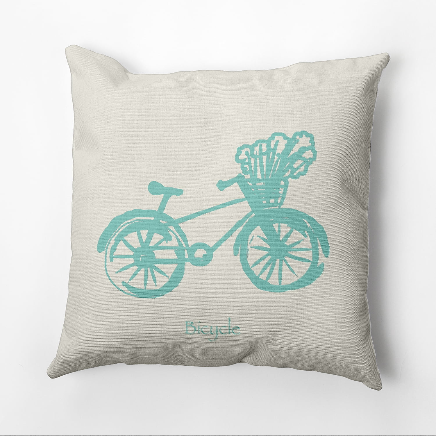 Simply Daisy 16" x 16" Polyester Decorative Outdoor Pillow, Aqua|Blue (1 count)