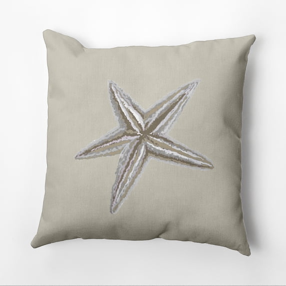 Simply Daisy 16" x 16" Polyester Decorative Outdoor Pillow, Brown (1 count)