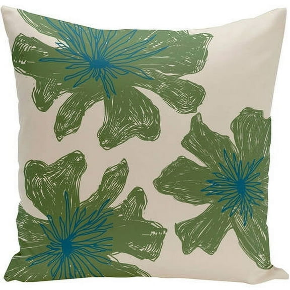 Simply Daisy 16" x 16" Polyester Outdoor Pillow