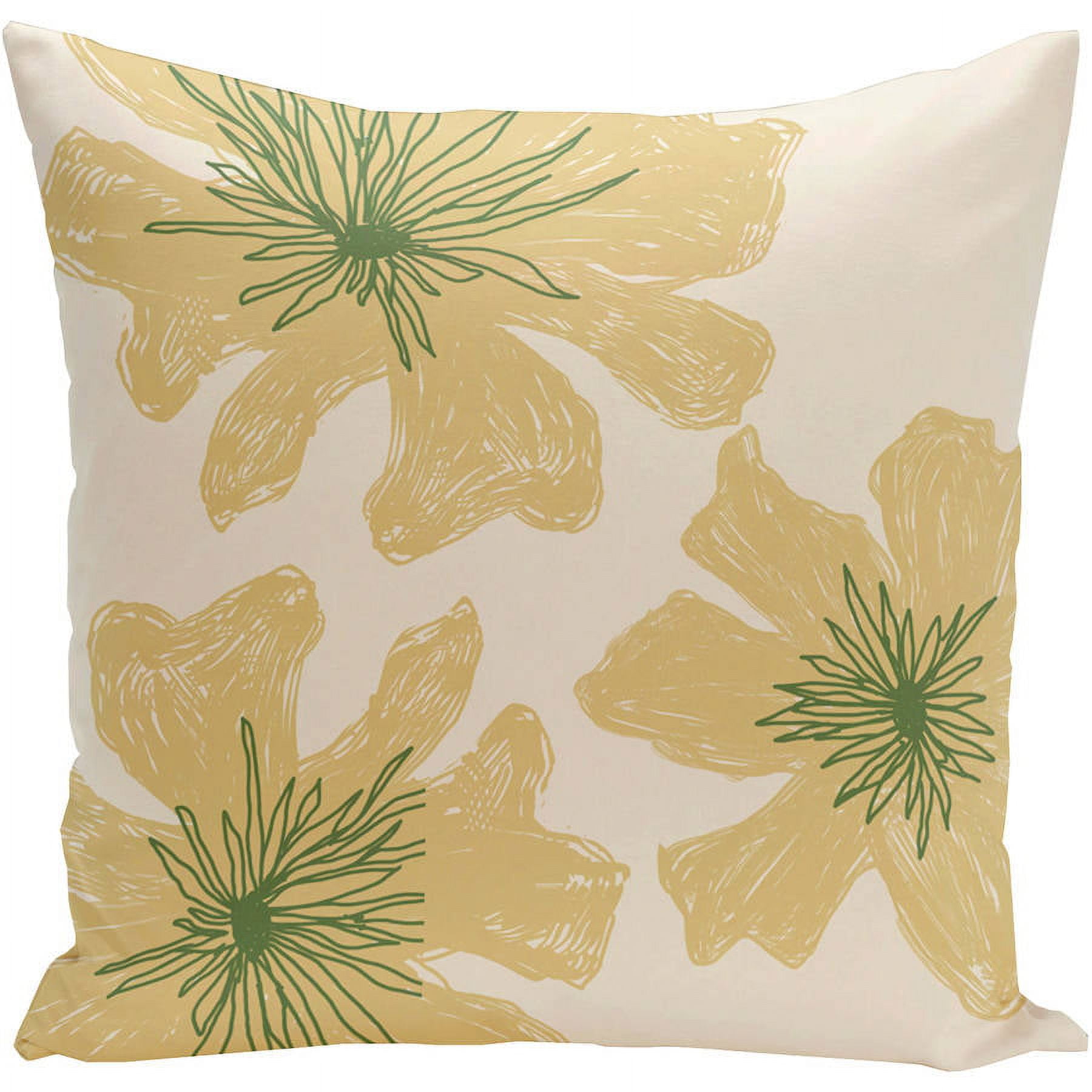 Simply Daisy 16" x 16" Polyester Outdoor Pillow