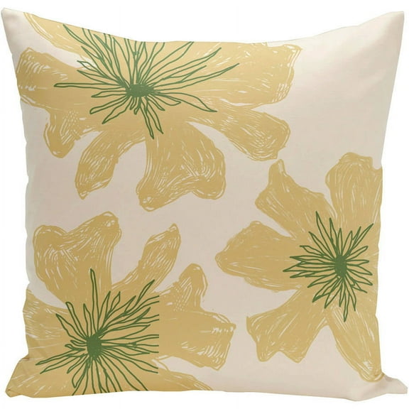 Simply Daisy 16" x 16" Polyester Outdoor Pillow