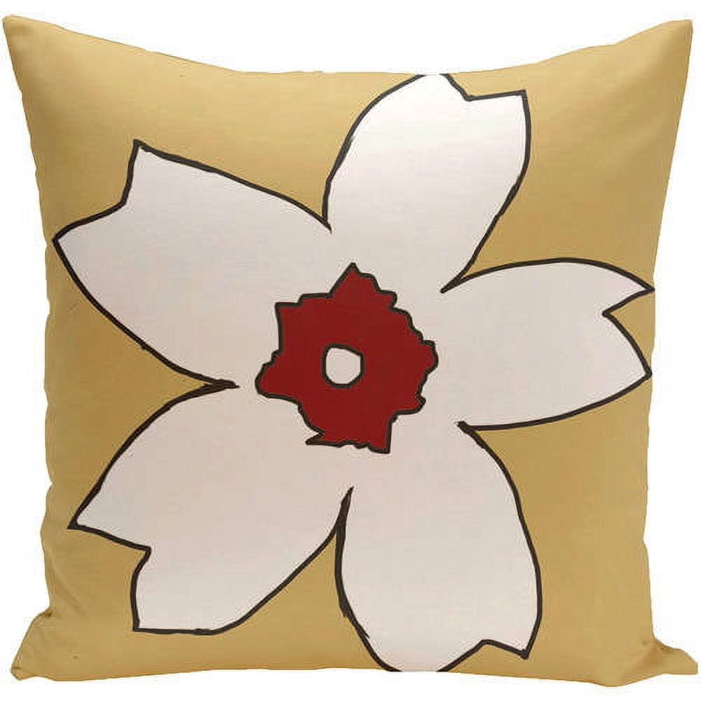 Simply Daisy 16" x 16" Polyester Outdoor Pillow