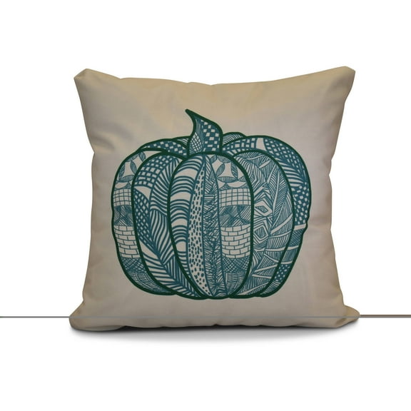 Simply Daisy 16" x 16" Pumpkin Patch Geometric Print Pillow