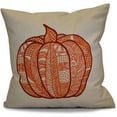 thumbnail image 1 of Simply Daisy 16" x 16" Pumpkin Patch Geometric Print Pillow, 1 of 1