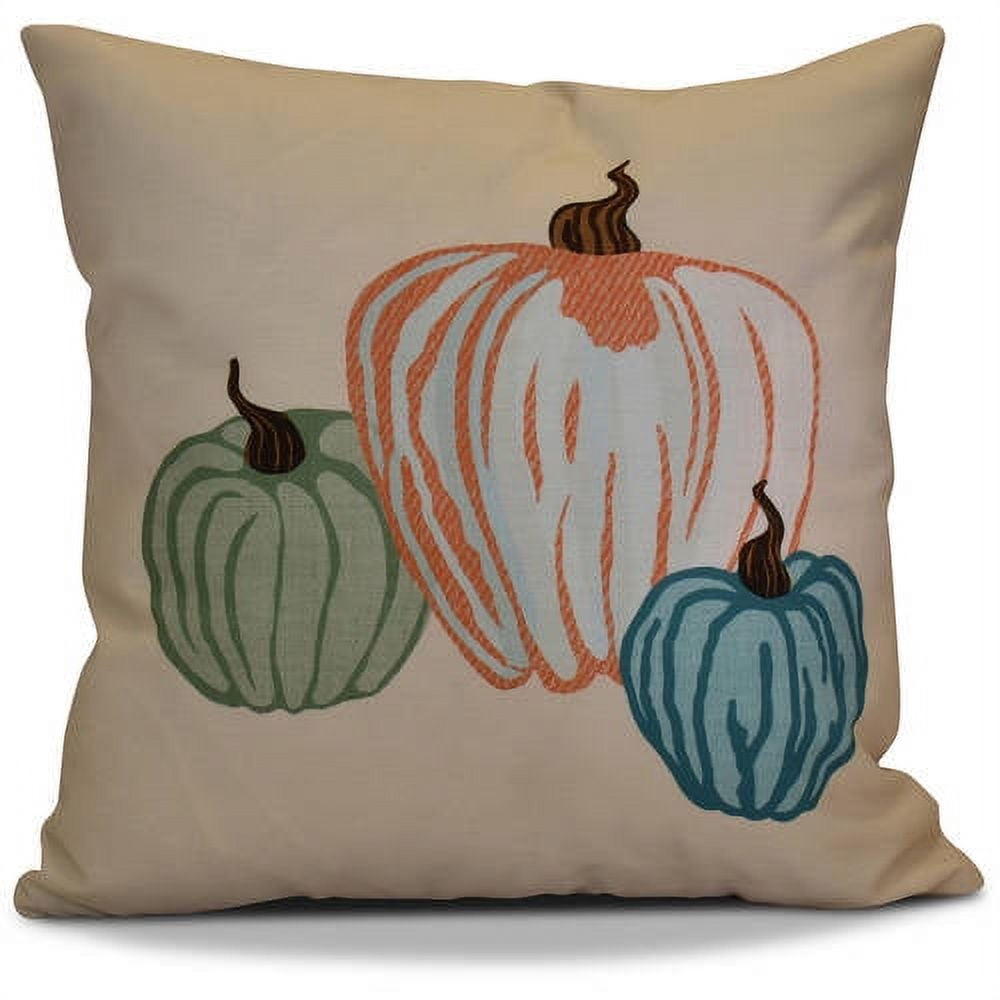 Simply Daisy 16" x 16" Pumpkin Spice Geometric Print Pillow