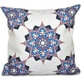 thumbnail image 1 of Simply Daisy 16" x 16" Rhapsody Geometric Outdoor Pillow, Navy, 1 of 1