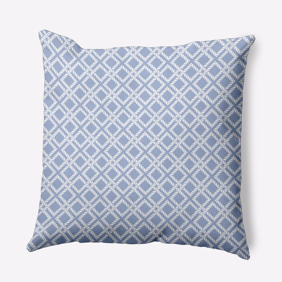 Peri Blue Polyester Coastal Square Decorative Throw Pillow