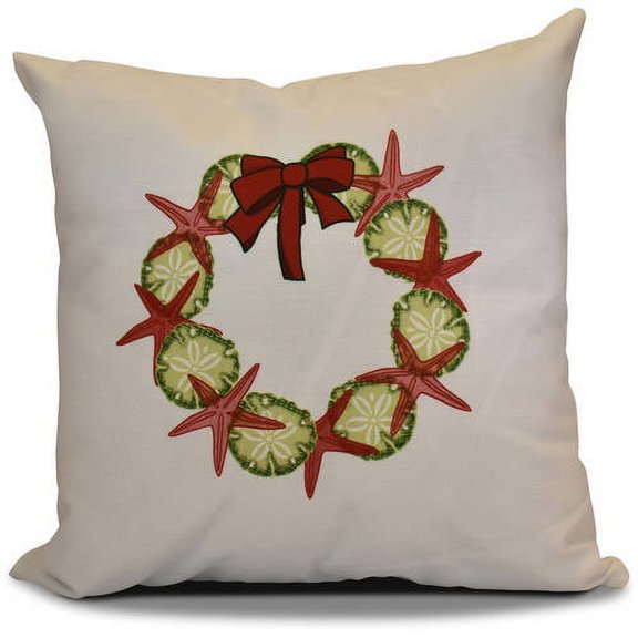 Simply Daisy 16" x 16" SS Wreath Geometric Print Pillow