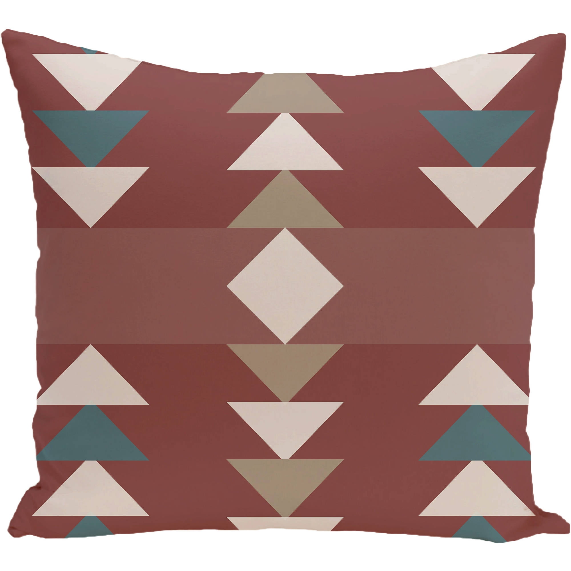 Simply Daisy 16" x 16" Sagebrush Geometric Print Pillow
