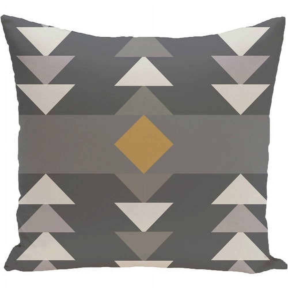 Simply Daisy 16" x 16" Sagebrush Geometric Print Pillow