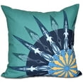 thumbnail image 1 of Simply Daisy 16" x 16" Sailor's Delight Geometric Print Outdoor Pillow, 1 of 1