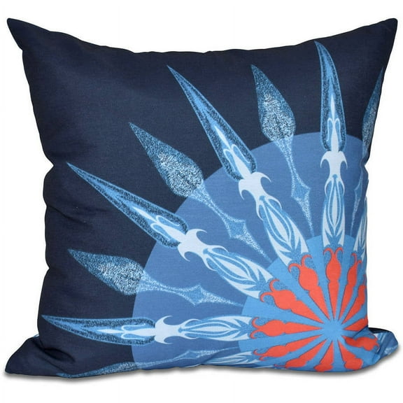 Simply Daisy 16" x 16" Sailor's Delight Geometric Print Outdoor Pillow