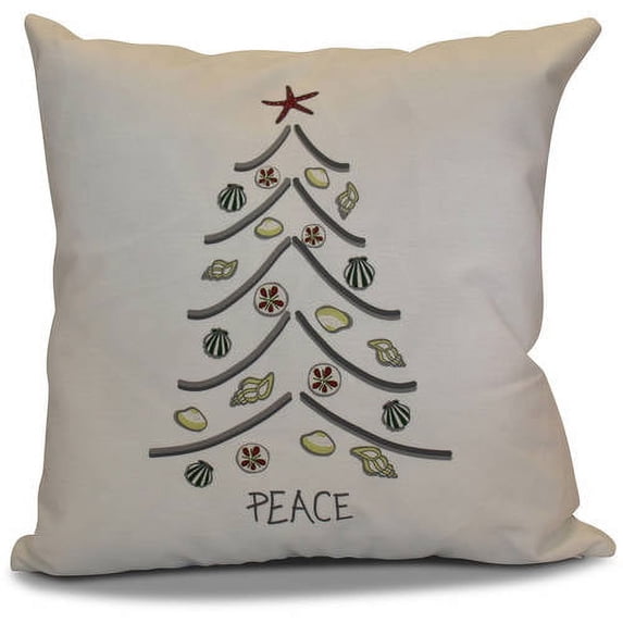 Simply Daisy 16" x 16" Sand Tree Geometric Print Pillow