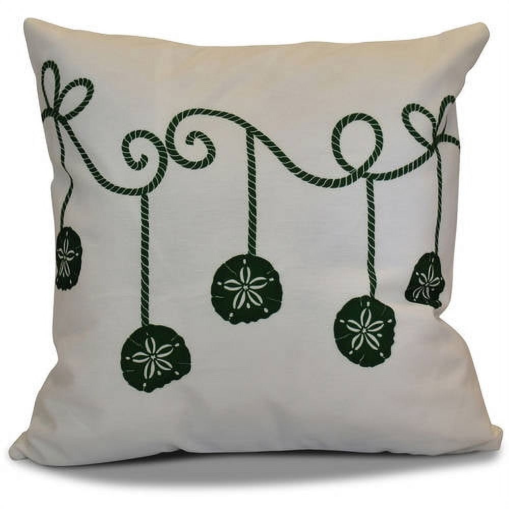 Simply Daisy 16" x 16" Sanddollar Ornaments Geometric Print Pillow