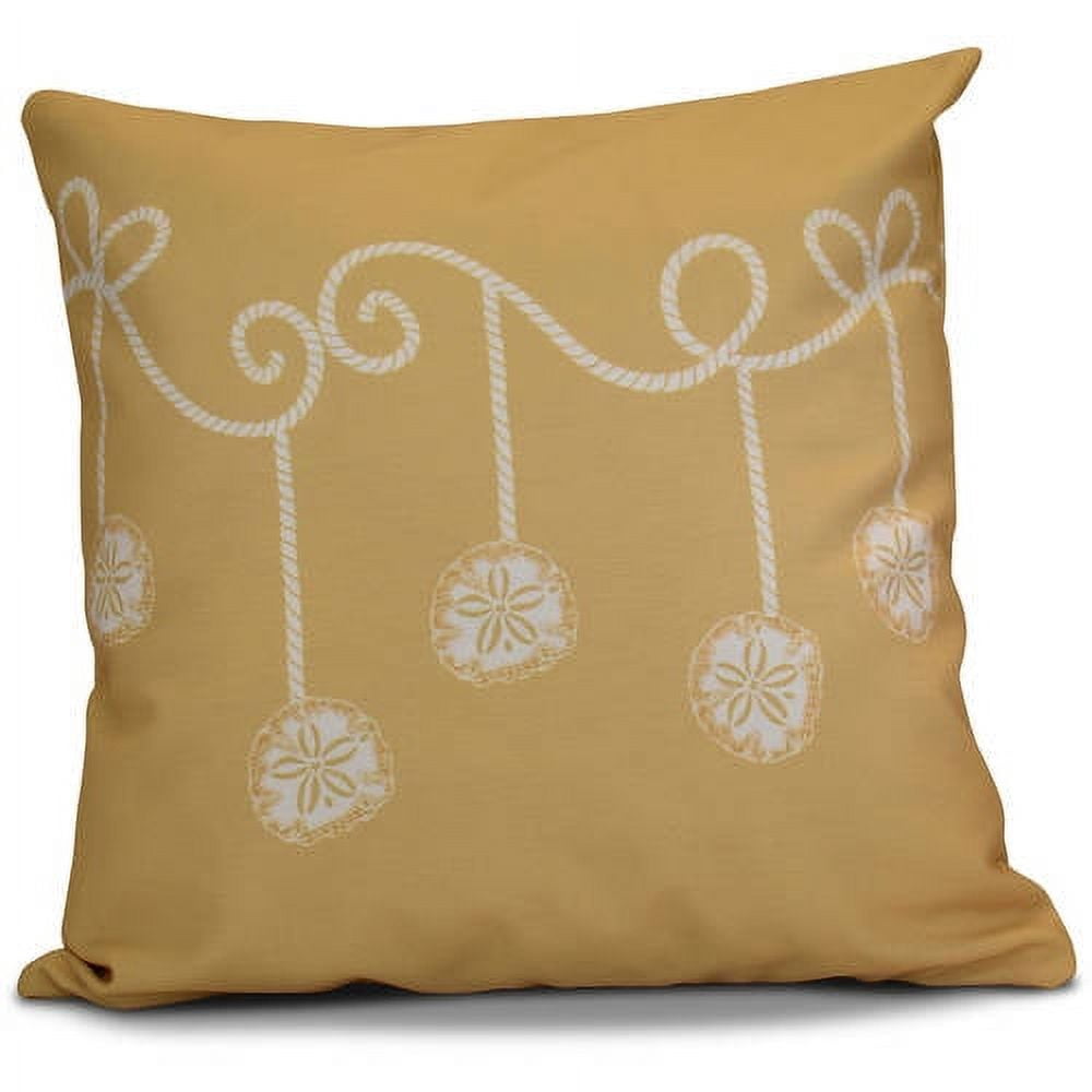 Simply Daisy 16" x 16" Sanddollar Ornaments Geometric Print Pillow