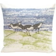 thumbnail image 1 of Simply Daisy 16" x 16" Sandpipers Animal Print Pillow, 1 of 2