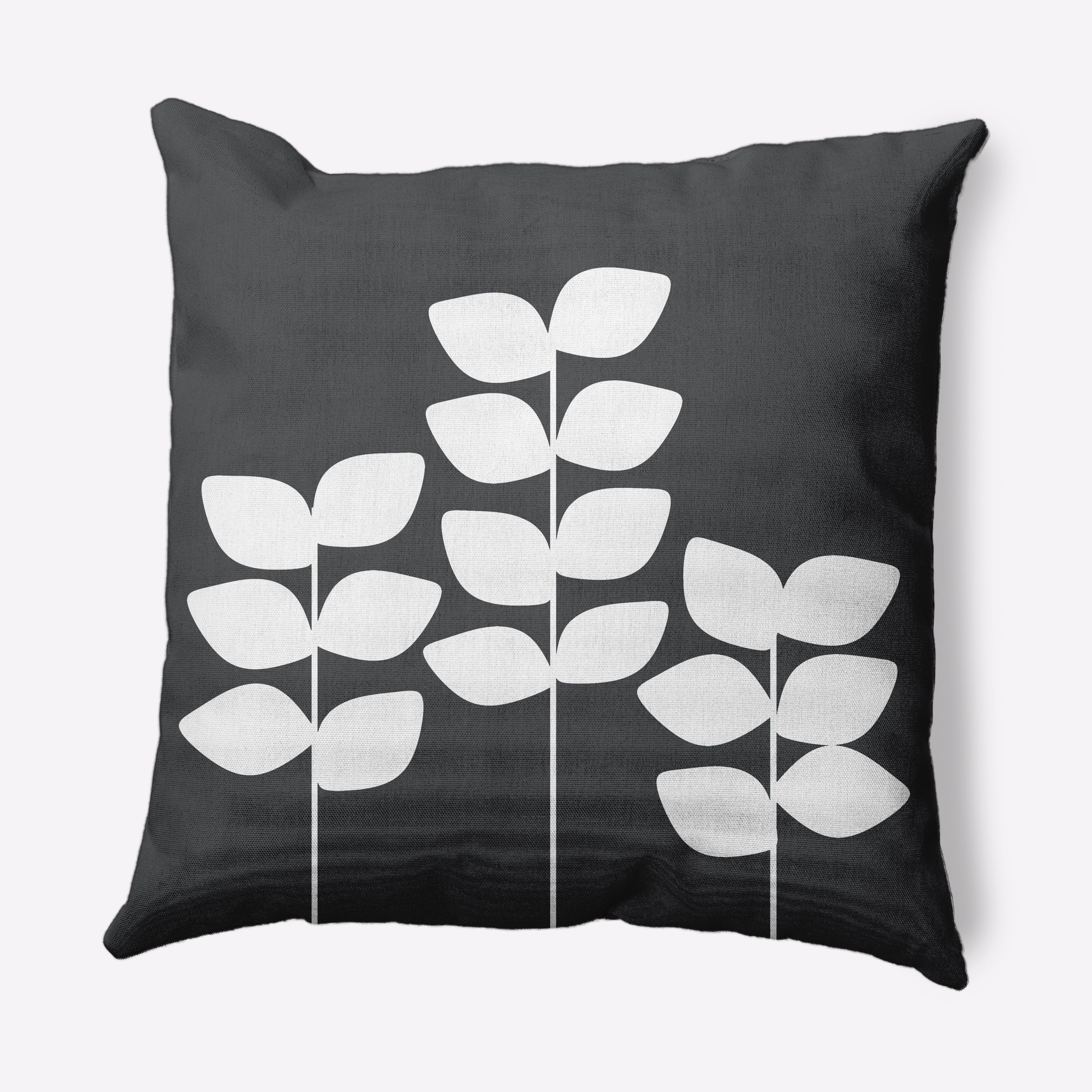 Simply Daisy 16" x 16" Scandinavian Gray Polyester Throw Pillow