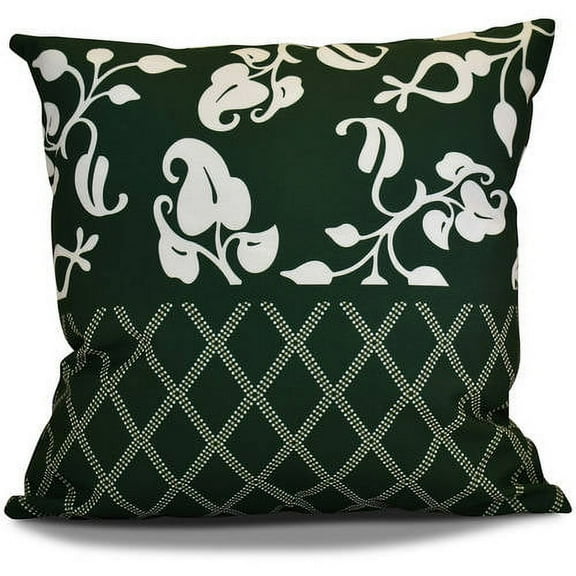 Simply Daisy 16" x 16" Scroll Dot Floral Print Pillow