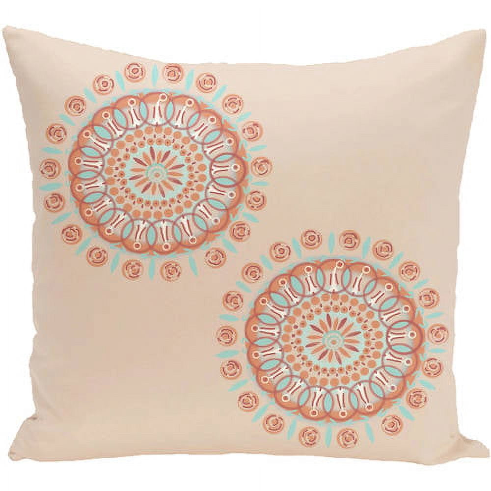 Simply Daisy 16" x 16" Sea Flower Geometric Print Outdoor Pillow