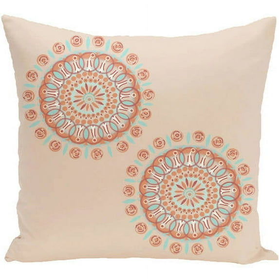 Simply Daisy 16" x 16" Sea Flower Geometric Print Outdoor Pillow
