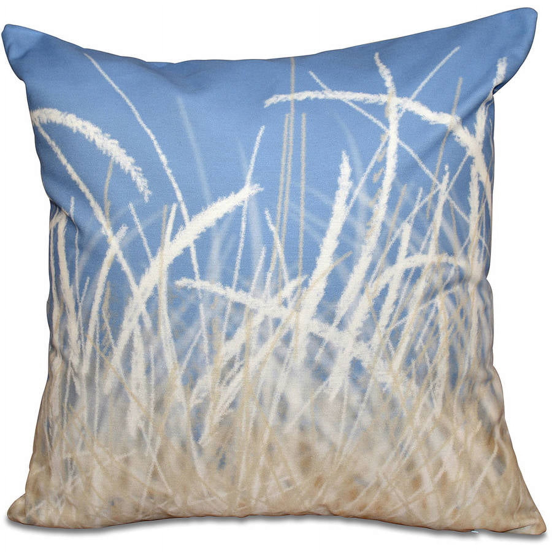 Simply Daisy 16" x 16" Sea Grass 1 Floral Print Pillow