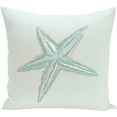 thumbnail image 1 of Simply Daisy 16" x 16" Sea Star Coastal Print Outdoor Pillow Cojines Para Muebles de Patio, Aqua, 1 of 1