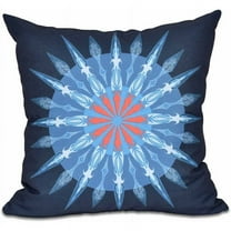 Simply Daisy 16" x 16" Sea Wheel Geometric Print Pillow