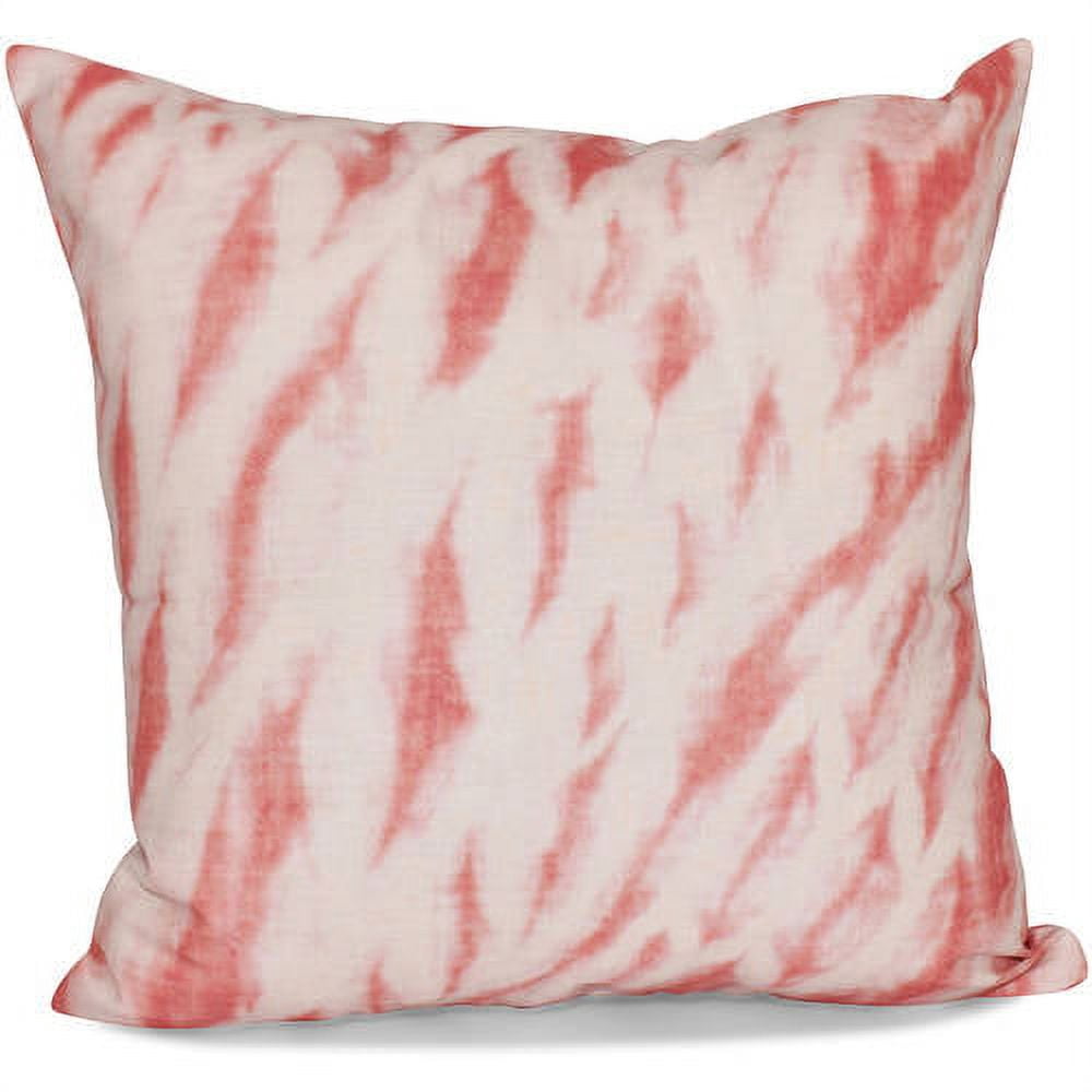 Simply Daisy 16" x 16" Shibori Stripe Geometric Print Pillow, Orange